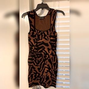 Animal Print Mini Dress